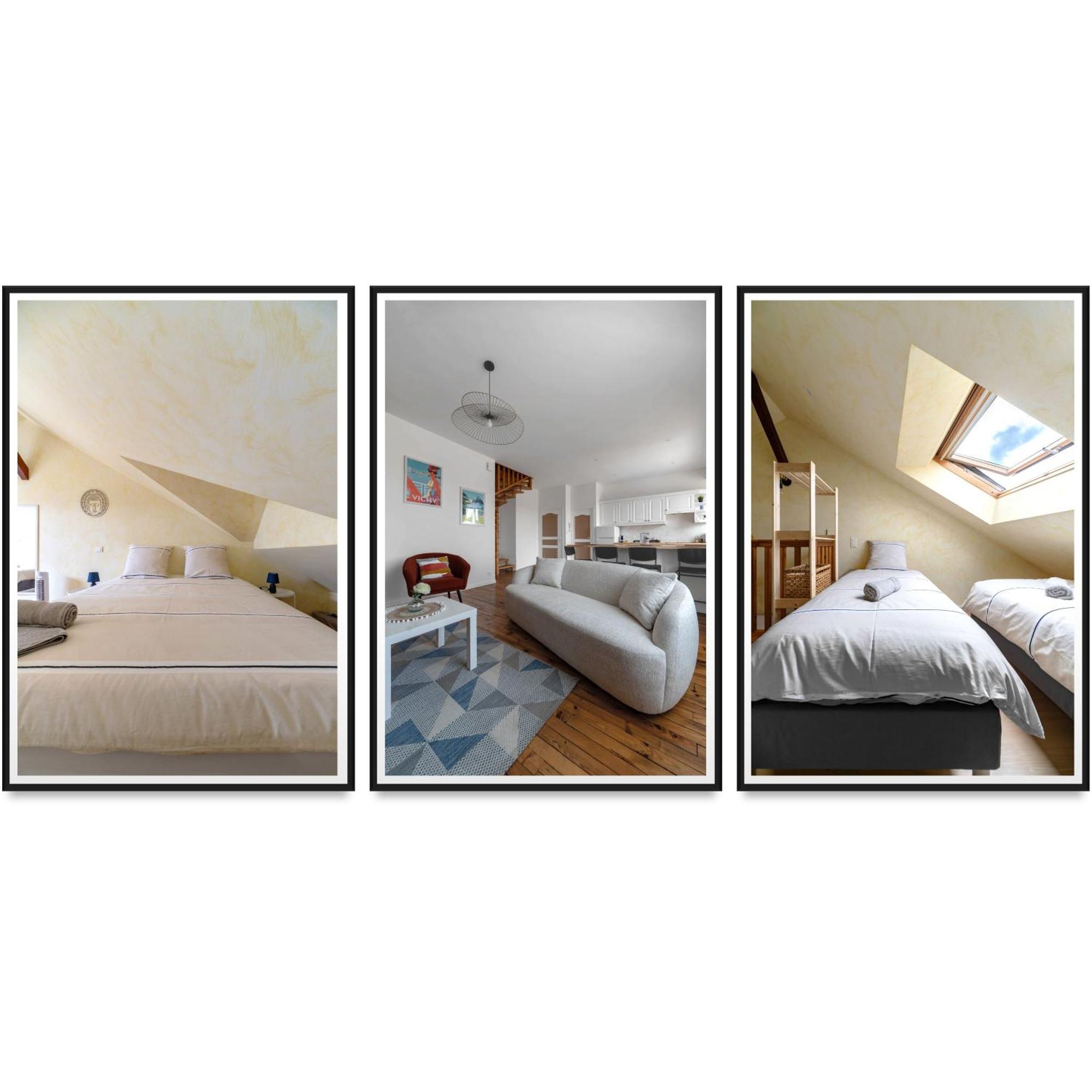 Le Grenet - Appartement Design En Duplex Vichy Luaran gambar